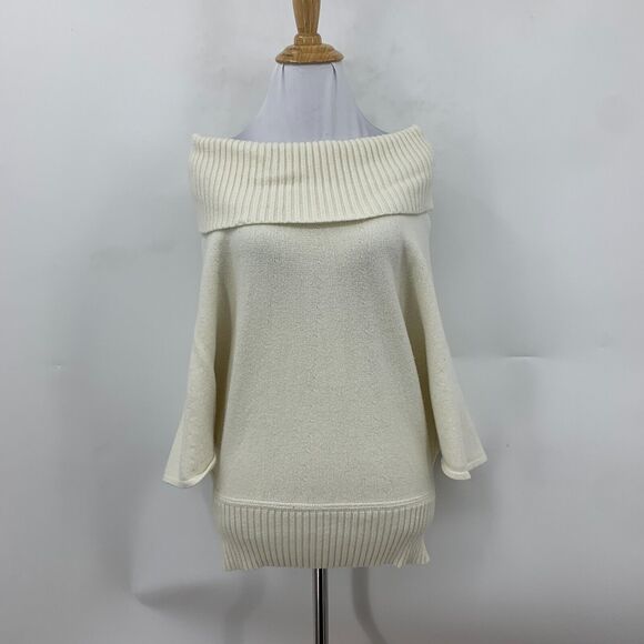 Moth Anthropologie Cowl Neck Sweater Womens XS Extra Small Slouchy Batwing Rib - Picture 2 of 13